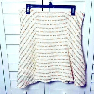 Anthropologie Maeve Lucaya Swing Multi-Colored Tweed Skirt Size 12